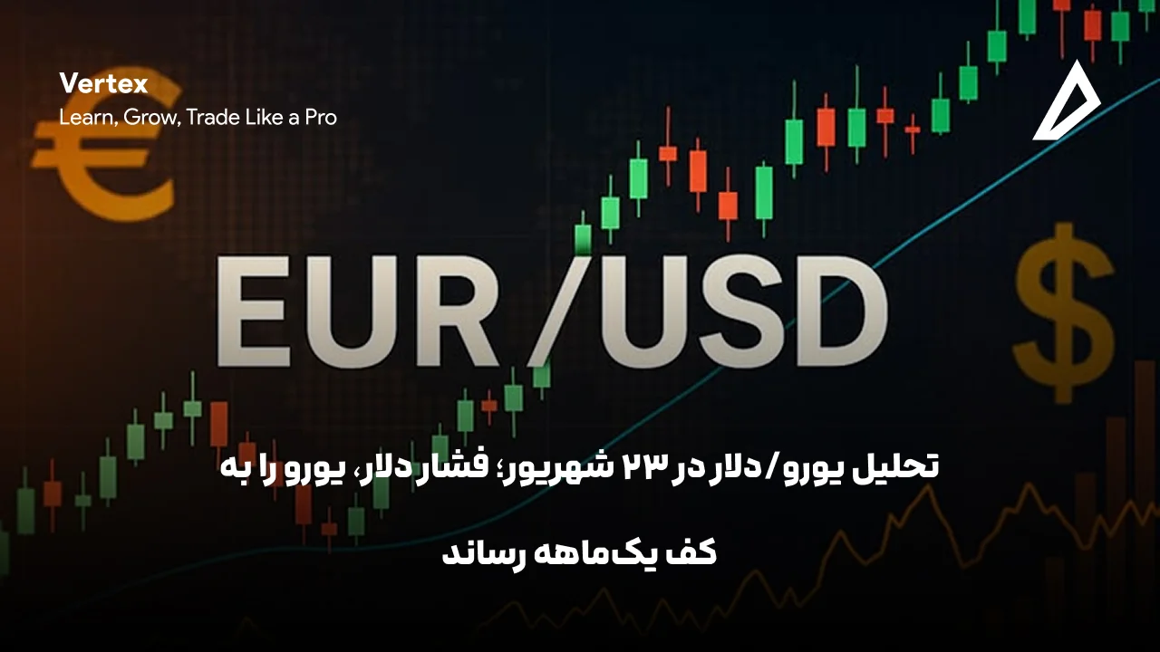 تحلیل EUR/USD در ۲۳ شهریور؛ فشار دلار، یورو را به کف یک‌ماهه رساند