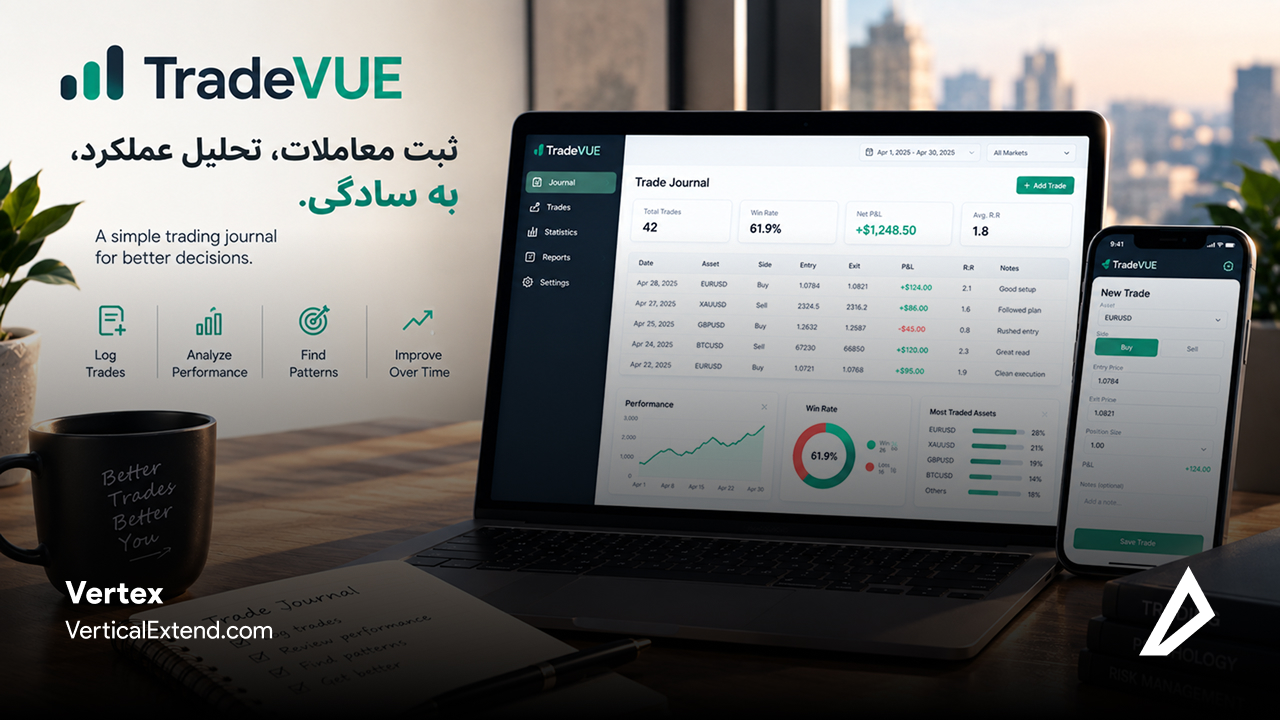 تصویر بیانگر Tradervue؛ گزینهای ساده برای ثبت و بررسی معاملات