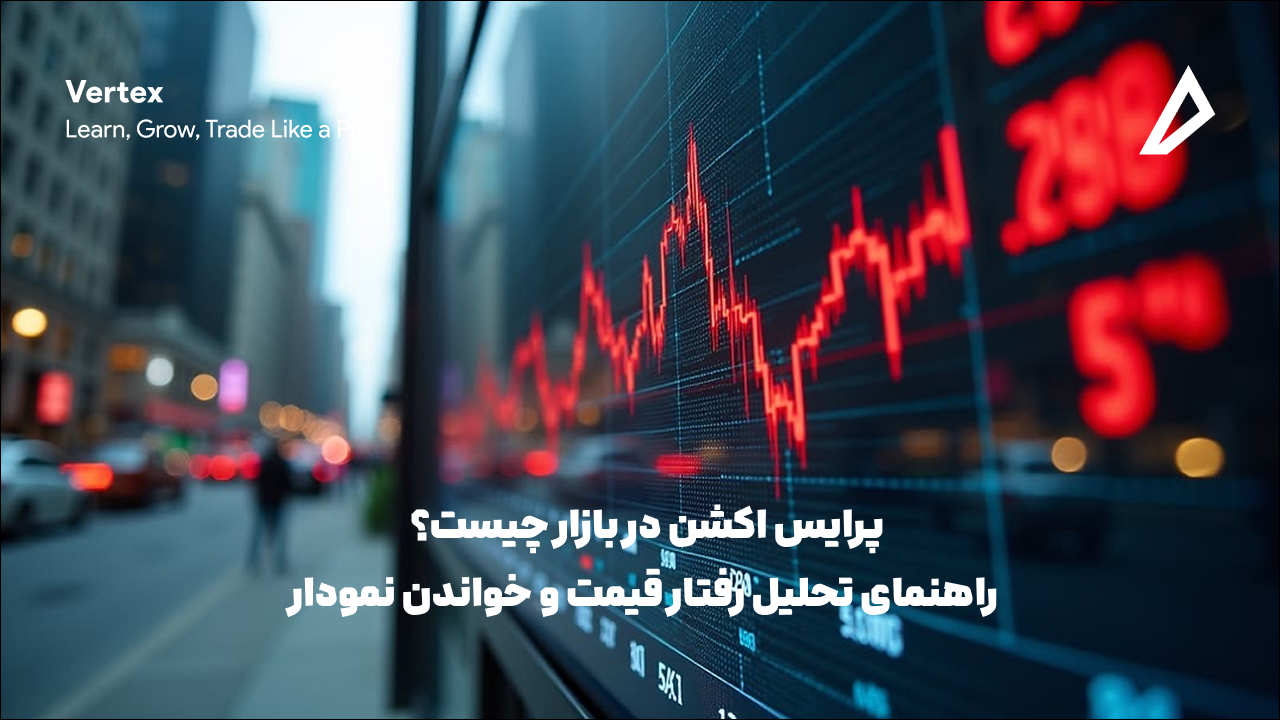 تصویر بیانگر پرایس اکشن در بازار می باشد