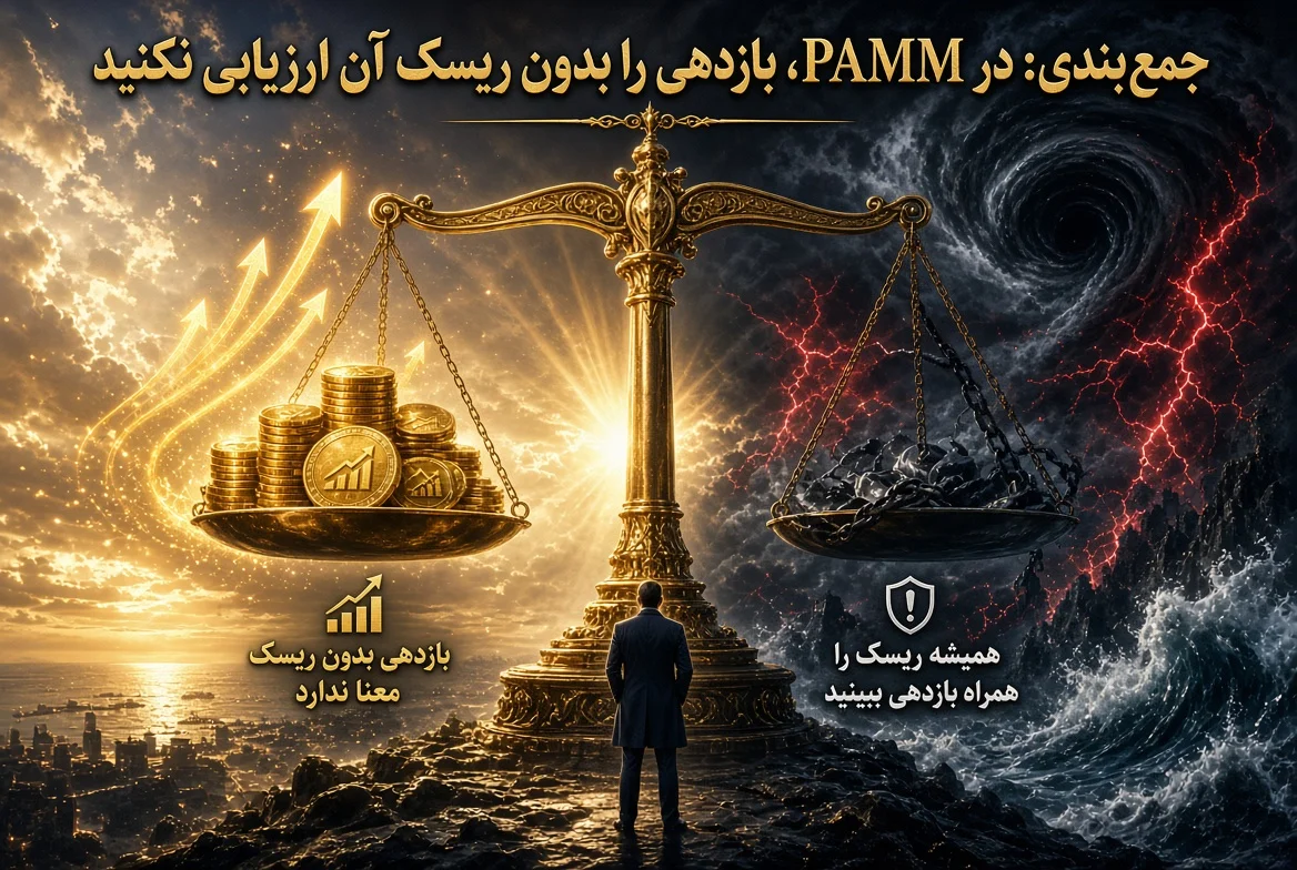 جمع‌بندی: در PAMM، بازدهی را بدون ریسک آن ارزیابی نکنید